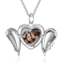 Load image into Gallery viewer, Custom 925 Sterling Silver HEART PHOTO Necklace
