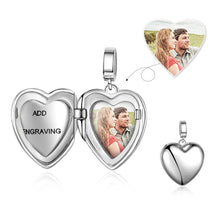 Carica l&#39;immagine nel visualizzatore di Gallery, PersonalizzatoCollana A CUORE APERTO in argento sterling 925
