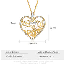 Load image into Gallery viewer, Custom HEART TREE NAME Necklace
