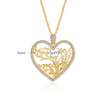 Load image into Gallery viewer, Custom HEART TREE NAME Necklace
