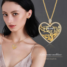 Load image into Gallery viewer, Custom HEART TREE NAME Necklace
