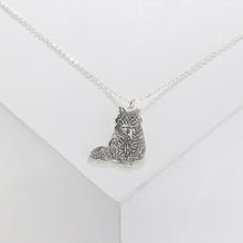 Carica l&#39;immagine nel visualizzatore di Gallery, Collana RITRATTO DEL CORPO DELL&#39;ANIMALE DOMESTICO personalizzato in argento sterling 925
