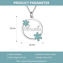 Load image into Gallery viewer, Custom CHRISTMAS SNOW FLOWER Necklace
